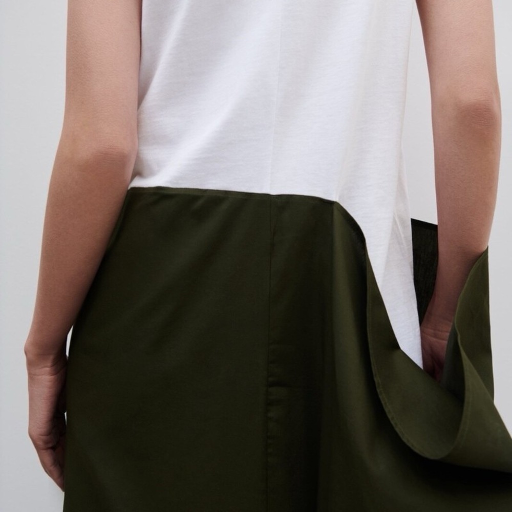 Zara COMBINATION POPLIN DRESS - Picture 4 of 9